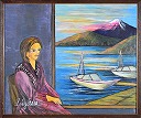 港で待つ女性（沼津）